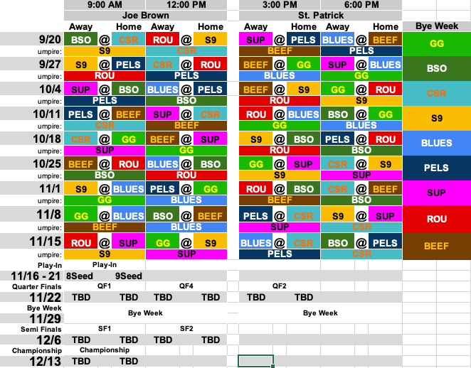 PBL Schedule Fall 2026